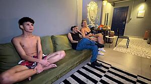 During Corinthians vs Flamengo Game, Sitting on Girlfriend's Brother