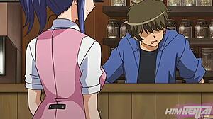 First time fucking at job with boss leads to intense cum on tits