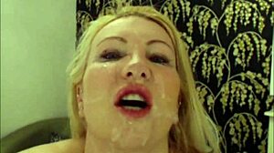 15 куни фейс една след друга на британска кугара, мръсна блондинка милфа с големи цици