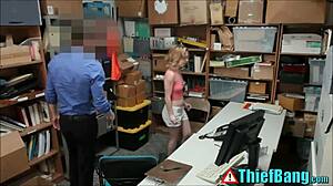 Oh No! The Shoplifting Teen 18+ Fucks the Security Guard to Avoid Jail!