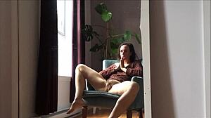 Milf fingers herself to a shuddering orgasm