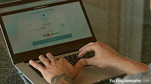 big titted jessa rhodes gets cum on her ass