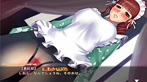 Maid-san plays boin game in Hozuki scene 2