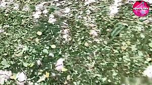 Saw Solo Masturbation Girl While Camping