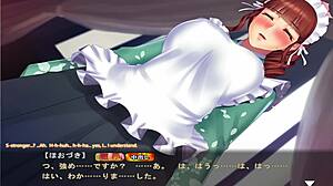 Stuepike spiller puppe-lek i Hozuki scene 2