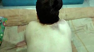 she begs me to fuck her pussy before bathing and cum inside