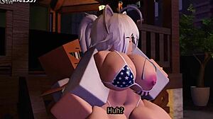Catgirl Craves Cock, Gets Roughly Creampied Before Fireworks In 3D Hentai