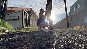 public pussy eating and car sex