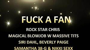 Nikki sexx double cock worship