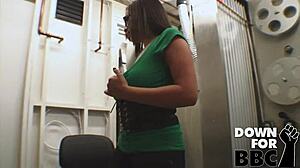 Selena Castro, huge busty latina, loves big black cock