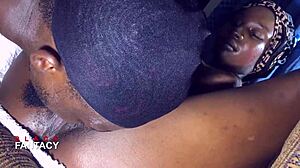 Neighbor's Ebony Wife Runs to Me, Clothes Ripped, Dripping Wet Pussy for Protection