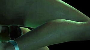 근육질 딜도걸이 블랙 쉐메일 손가락질하고 세게 박아버림