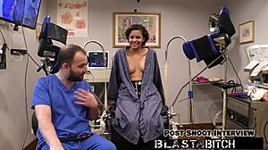 Doctor treats patient Rebel Wyatt in hospital