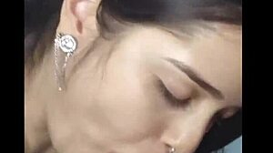 Novinha Gives Deep Sloppy Blowjob Swallows Cum Completely