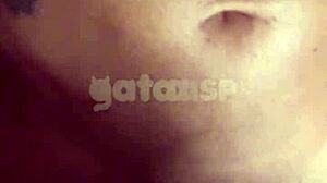 Gataaasp esposa hotwife em um gangbang interracial com 3 neg�es