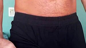 Pervy papifachero loves feeling his bulge in his muscle alive shorts so nice and soft the cotton feels great against hi