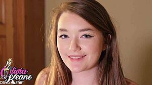 hot curvy teen 18+ plays with buttplug in ass