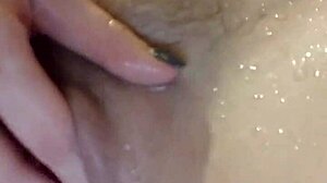 Blonde MILF’s First Wet Shower with Dildo Play