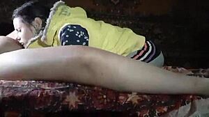 seducing my neighbor at a village disco with sneaky clit play