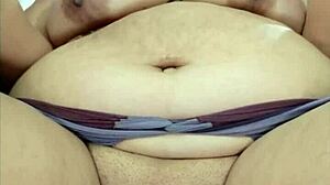 Massive BBW pussy stretched wide with a huge toy