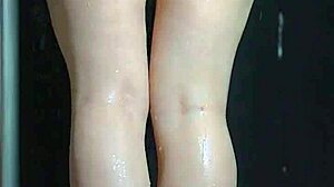 College Latina's Soapy Shower with Big Ass Bouncing