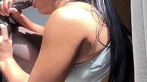 big booty brunette seduces stepbrother for monster cock fucking