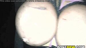 tied bbw tits punished roughly in garage