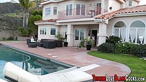 big booty teen 18+ feels pleasure riding big black cock