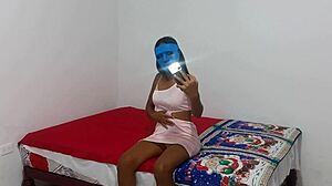 sexy indian babe flashes ass in sensual homemade greeting