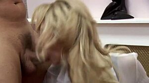 i’m obsessed with this european sexy office babe in rough action!