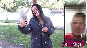 sexy teacher aura rodriguez hunts young dicks online.