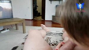 Intimate homemade session with a partner