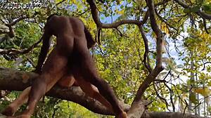 Who’s This Brazilian Slut Getting Intense Anal in Paradise?!