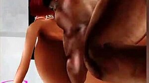 una francesa caliente de enormes tetas me ordeña la verga imvu