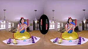 Snow Wild Feels Horny as She Rides Cowgirl in POV Reality Scene