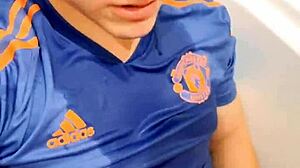 Cute French boy pisses and cums on face! 😲