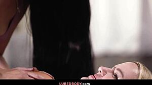 i'm a straight housewife getting a four-hands massage from two hot masseuses - serene siren and alex coal