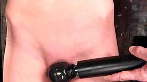 dude, this babe with clamped tongue gets banged hard!