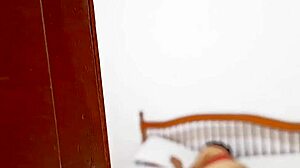 Brunette Maid Caught Resting with Big Ass Up on My Bed