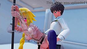 jeanne darc creampie in wild hentai sex!