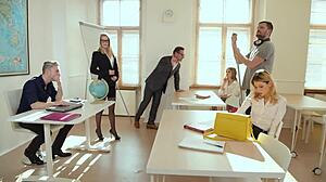 Wild AFTER CLASS ORGY with horny teen Tiffany Tatum!