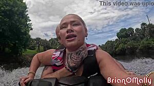 Blonde Teen on Jet Ski