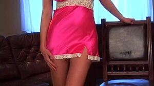 Caylian Curtis gets creamy playing billiards. Shaved pussy shines in outdoor interracial solo!