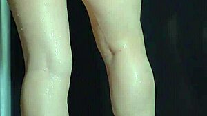 College Latina's Soapy Shower with Big Ass Bouncing