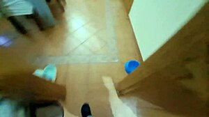 i found an immigrant hiding in the pantry, and i fucked her doggystyle, giving her a creampie with her big ass bent over