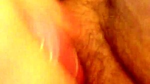 Rubbing my hairy pussy again for intense masturbation