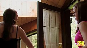 Two brunettes fuck each other with toys and fingers