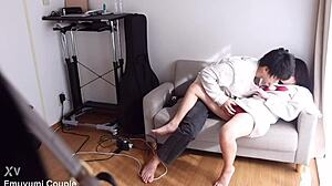 Man, I got my Japanese friend bent over for POV doggystyle action!