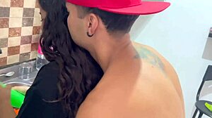 that big-ass babe couldn't hold back and sucked her stepdad's cock while they filmed it