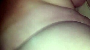 The bbw milf fucks herself with a huge dildo, focusing on her big ass